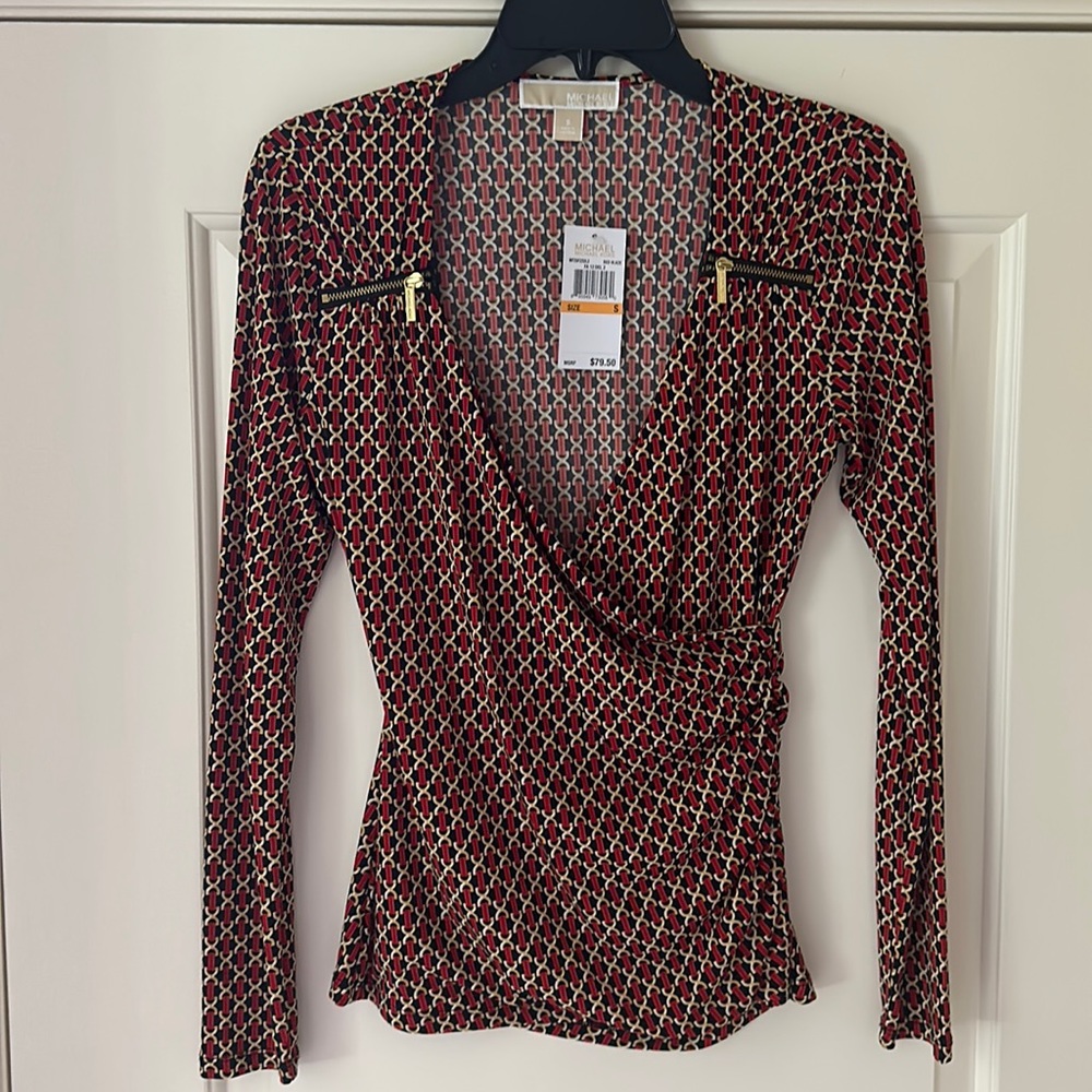 NWT Michael Kors Long Sleeve Top